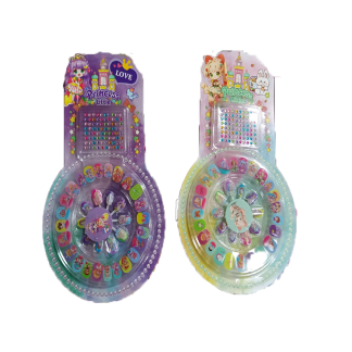 Uñas Postizas con Brillo
