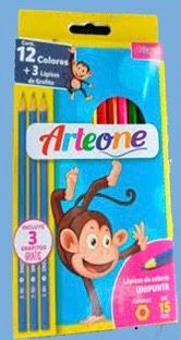 Lapices Colores + 3 Grafitos